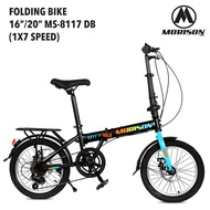 Morison 8117 GX 20 Inch 7 Speed Folding Bike Good Children Adult 20 Inch Folding Bike