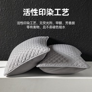 Sarung Bantal Zip Berkuilt Kapas Tulen Tebal 48x74sm Anti-Ludah Anti-Minyak Antibakteria Anti-Hama P