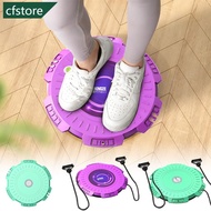 CFSTORE 3D Rotating Waist Twister Disc with Resistance Bands Non-Slip Massage Base Abdominal Trainin
