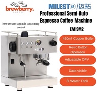 MILESTO EM19M2 Professional Coffee Machine Stainless Steel Semi-Auto Espresso Coffee Maker Machine w