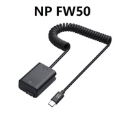 NP FW50 Dummy Battery with Type C for Sony A6000 A6300 A6400 A6500 ZV-E10 A7M2 ZV-E10 NEX-6 NEX7 A7I