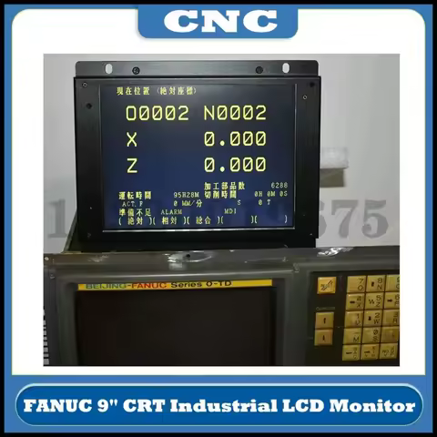 CNC Industrial LCD Display Monitor For Replacing FANUC 9" Old CRT A61L-0001-0093 D9MM-11A MDT947B-2B