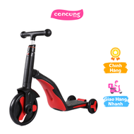Xe trượt scooter Animo cao cấp kèm chòi chân xe đạp 3in1 FL-868 (Đỏ)