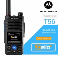 MOTOROLA T56 Zello Walkie Talkie 4g Radio With Sim Card Wifi Bluetooth Long Range Profesional Powerf