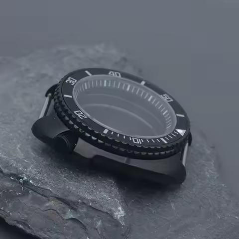 Matte Black Turtles 6105 6309 Watch Case Fit NH34 7S26 NH35 NH36 Movement Sapphire Glass Resin Bezel