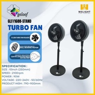 GELOOF 10" Powerful Adjustable Stand Fan | Boleh Jadi Kipas Meja / Kipas Lantai | GLF-1688