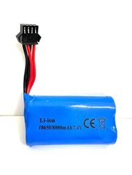 Li-ion 18650 8000mAh 7.4v with SM-4pin Battery Rechargeable for RC Toys