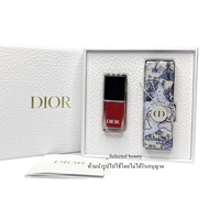 Dior Rouge Lipstick Satin +Dior Vernis Nail สี 999 SET 🌟แพคเกจใหม่ล่าสุด