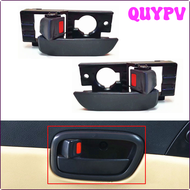 QUYPV ที่จับประตูภายใน1ชิ้น/คู่เปิดประตูด้านในสีดำสำหรับ Hyundai Accent 2006 2007 2008 2009 2010 2011 APITV อุปกรณ์ตกแต่งรถยนต์