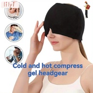 LILY Gel Ice Cap, Form Fitting Cold Compress Head Massager Caps, Ice Migraine Relief Neck Wearable S