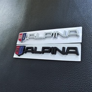 BMW Modified ALPINA ALPINA English Car Logo Sticker Sports Letter Logo Car Trunk Metal Logo
