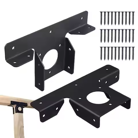 Adjustable Pergola Brackets 3-Way Extension T Brackets Adjustable Adjustable 2pcs Pergola Brackets F