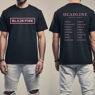 Kpop BlackPink T-shirt Blackpink Deadline 2025 World Tour Jisoo Jennie Lisa Rose Short Sleeve 100% C
