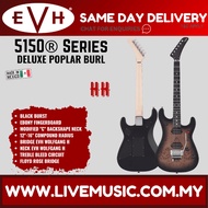 EVH 5150 Series Deluxe Poplar Burl Electric Guitar - Aqua/Black Burst
