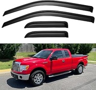 Rain Guards for 2004-2014 Ford F150, Window Vent Visors Shades Wind Deflectors for 04-14 F-150 Super