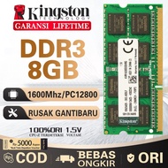 termurah Ram laptop Kingston SODIMM 8GB DDR3 12800/ DDR3-1600 8G sodim