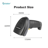 Gprinter iC-W2S เครื่องอ่านบาร์โค้ด 2D แบบไร้สาย Soonmark 2D Wireless laser scanner เครื่องยิงบาร์โค้ด สแกนบาร์โค้ด