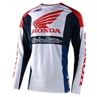 Long-sleeved Speed Surrender Jersey New Style Honda Retro Off-Road Top Cycling Jersey GP Racing Jersey Car Jersey MOTO Rider Motorcycle Short-Sleeved Off @