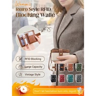 【Secure RFID Protection】 Women's Leather Wallet With RFID Blocking RFID Blocking Wallet / Women's Le