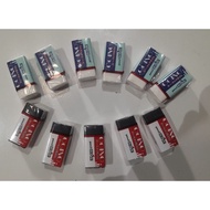 Pencil Eraser Small White and Black Eraser Rubber Stip/ OGINO 0G1-B40W/