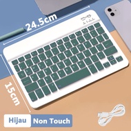 Bluetooth keyboard Portable keyboard set Keyboard Slim Thin pelajar Keyboard Dan Bluetooth Nirkabel