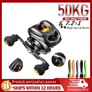 Reel Fishing Reel Reel Bc Reel Casting Baitcasting Reel Mesin Casting 7.2:1 Gear Ratio