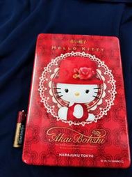 kitty 2013日本 早期 絕版 高帽子聯名鐵製收納盒 68用品4