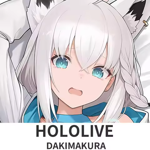 Hololive Shirakami Fubuki Dakimakura Hugging Body Pillow Case Anime Pillow Cushion Cover