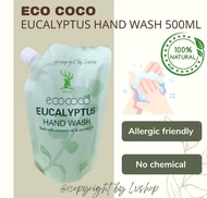 Eco Coco Eucalyptus Essential Oil Antibacterial Moisture Hand Wash 500ml