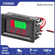 【Original】Car Battery Charge Level Indicator Volt Gauge Meter LED Display Battery Monitor 12V 24V 36V 48V 60V 72V Auto Identify