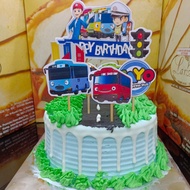 cake ulang tahun anak - kue ultah karakter tayo - kue ulang tahun tayo