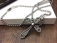 2024 Chrome hearts    桃心十字架吊墜項鍊