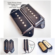 Guitar Pickup Vintage P90 Dogear Alnico V Set Black