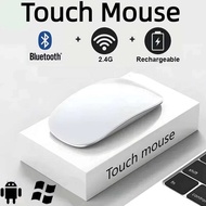 Wireless Touch Mouse Bluetooth 5.0 Rechargeable Silent Mouse Multi Touch Mice Ultra-thin Mouse For L