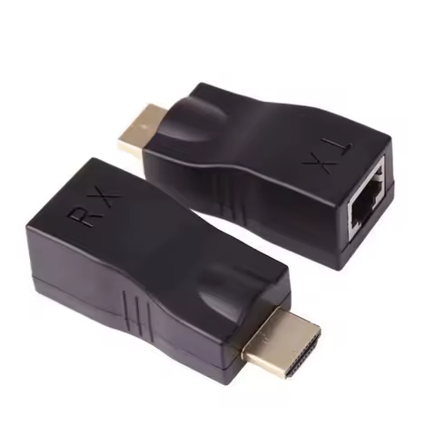 1 Pair RJ45 4K HDMI-compatible Extender Extension Up to 30m Over CAT5e Cat6 Network Ethernet LAN for