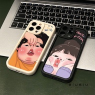 Compatible with iphone 16 Pro Max 15 Casing I Don't Care 11 12 13 14 Pro 7 8 Plus X XR XS Max Froste