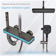 Best-selling shower set bathroom shower head shower head rain shower sapphire mood light