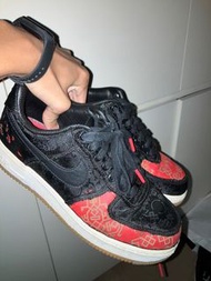 Nike Air Force 1 Low personalised black silk Clot X Fragment
