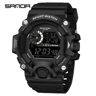 SANDA Digital Watch Men Military Army Sport Wristwatch Top Brand Luxury LED Stopwatch Alarm Waterproof Male Electronic Clock