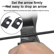 ONEM Plastic Arrow Rest Self-adhesive Back Arrow Rest Self-adhesive Black Arrow Rest for Recurve Bow Hunting and Targeting Accessory 2pcs