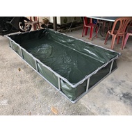 KANVAS HIJAU TEBAL MURAH 4X3X2 + FRAME