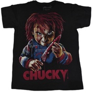 เสื้อยืด  ผลงานภาพยนย์ สยองขวัญในตำนาน  CHUCKY  งาน RARE ดาบแดง Mexico ในตำนาน มีมาตัวเดียวเท่านั้น