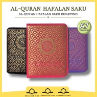 Al Quran Memorization Small Pocket Zipper Non-Translated Pocket Memorization MushafA7 Tsumun Zipper 