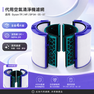 Dyson戴森 (代用) 空氣清淨機濾網 - 全套4片 (活性碳2片裝+HEPA2片裝)【TP/HP/DP04/05/07】