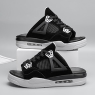 [39-47] Men shoes open toe aircushion AJ Half shoes slip on Causal shoes for men
