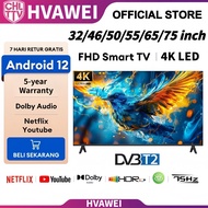 HVAWEI Smart TV 32/46/50/55/65/75 Inch Android 14.0/WiFi/YouTube/MyTV/Netflix/Bluetooth Google TV