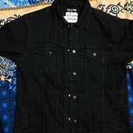 Trucker Celcius Jacket Denim Hitam ukuran L