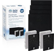 Fette Filter - Air Purifier Replacement HEPA Filter Kit Compatible with Honeywell InSight Air Purifiers Model # HPA5200B / HPA5250, Part # HRF-R, HRFSC1, HRF-A200