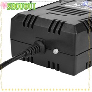 SHOUOUI Battery Charger, High Efficiency 3 Pin Automatically Battery Charger, Durable LED Indicator 