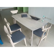 New HINO DINING SET SOLID WOOD DINING SET  DINING TABLE SET